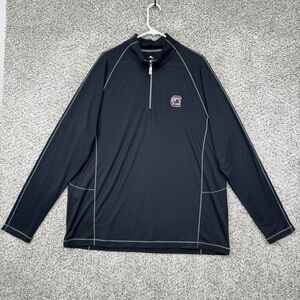 South Carolina Gamecocks Sweatshirt Mens XXL Black 1/4 Zip Pullover Tommy Bahama
